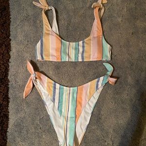 Striped bikini